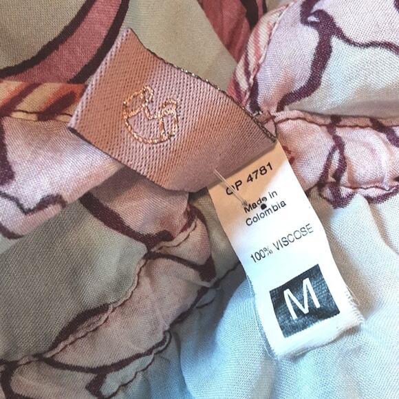 Maaji Baby Guppies Sleeveless Multicolor Viscose Flowy Mini Sundress Coverup M - Picture 7 of 10